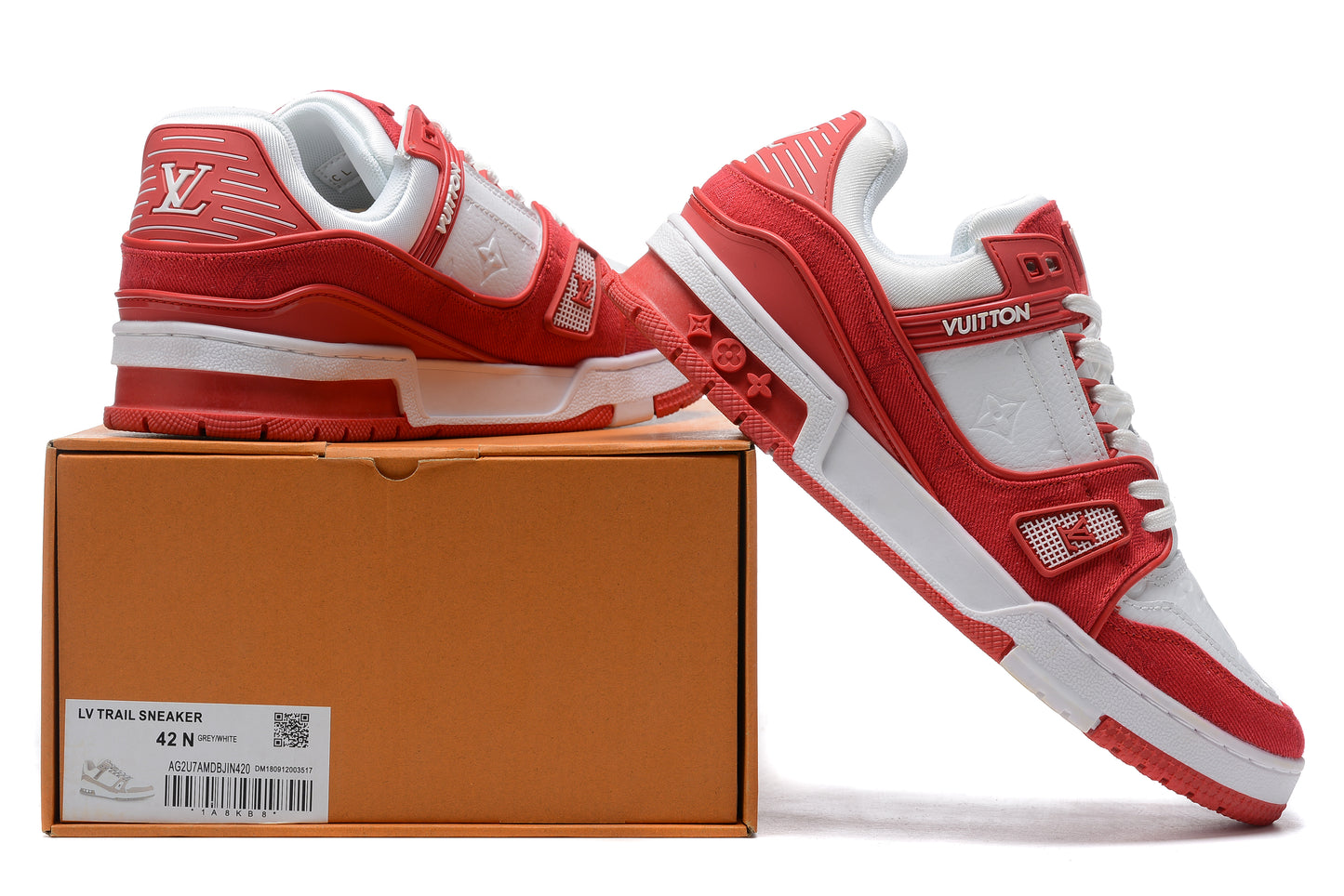 Louis Vuitton Trainer Sneaker Red