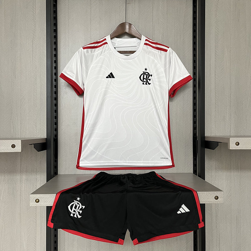 Conjunto flamengo away kids 24/25