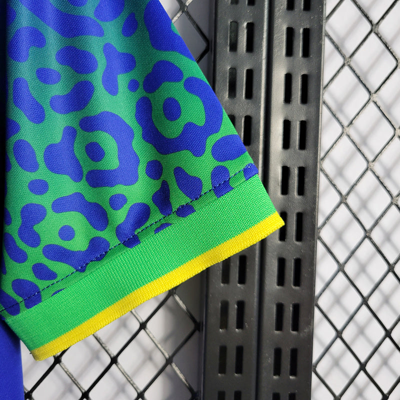 Conjunto brasil away KIDS 22/23