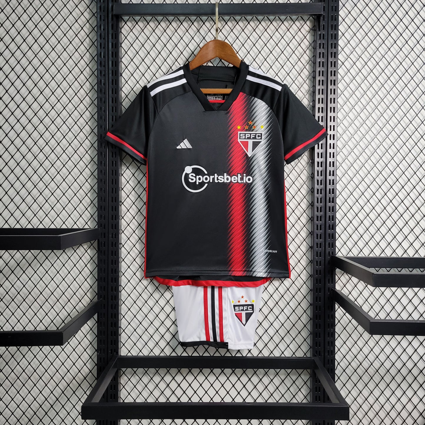 Conjunto sao paulo away 2 kids 23/24