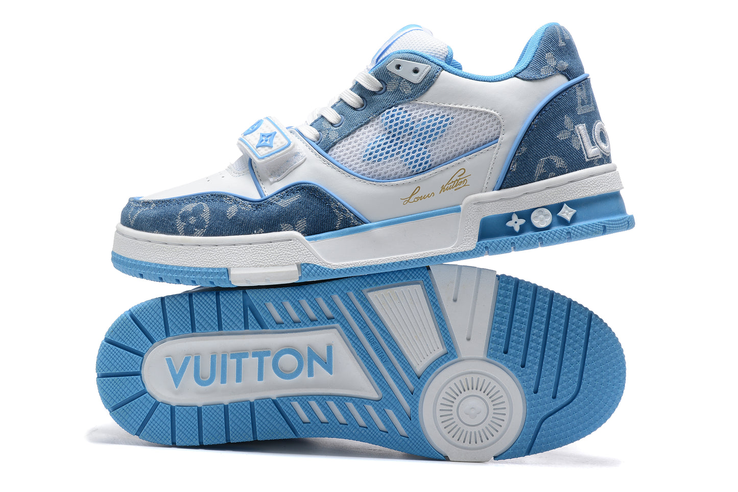 Louis Vuitton Trainer Sneaker 2 Baby Blue