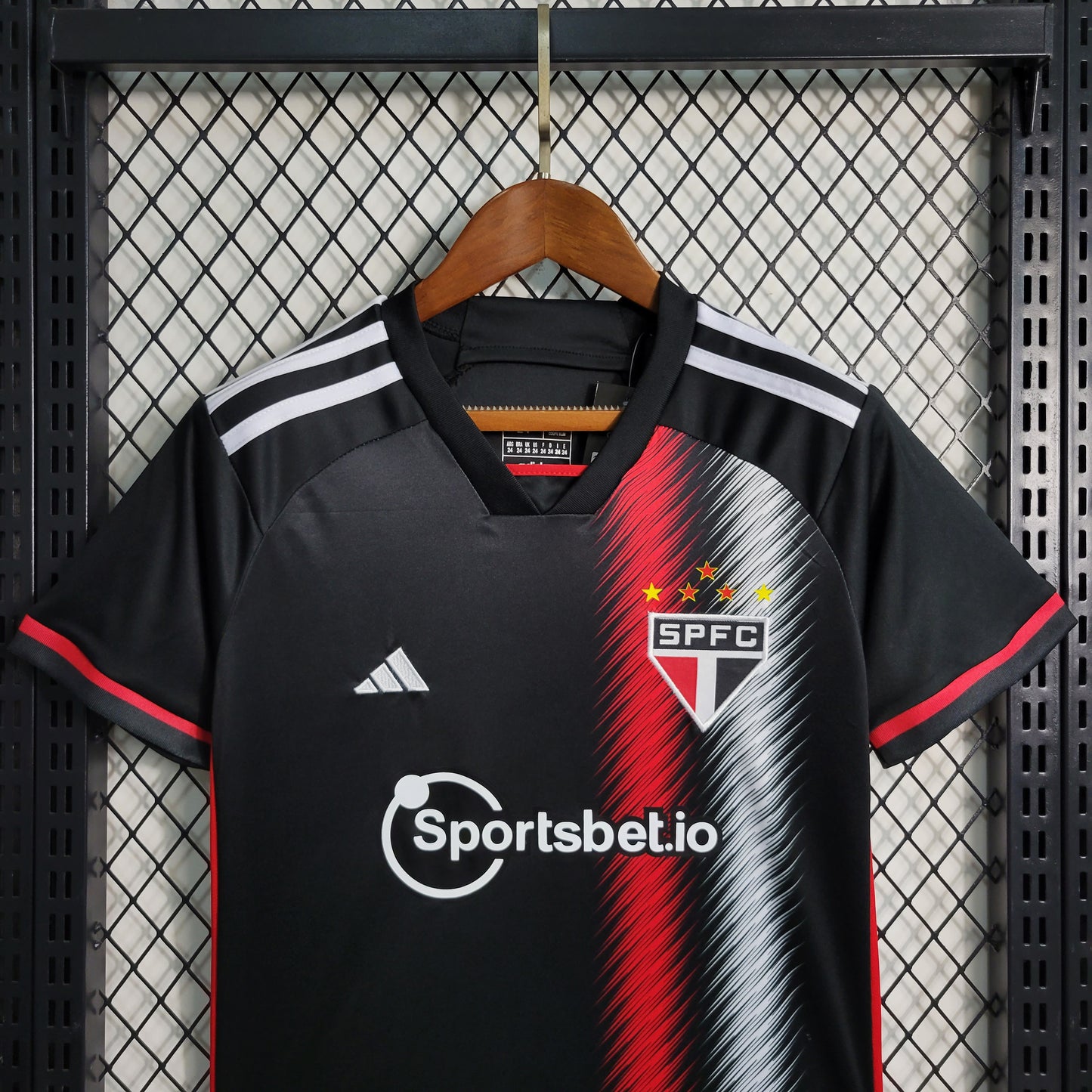 Conjunto sao paulo away 2 kids 23/24