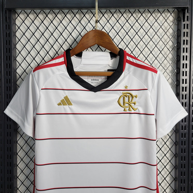 Conjunto flamengo away kids 23/24