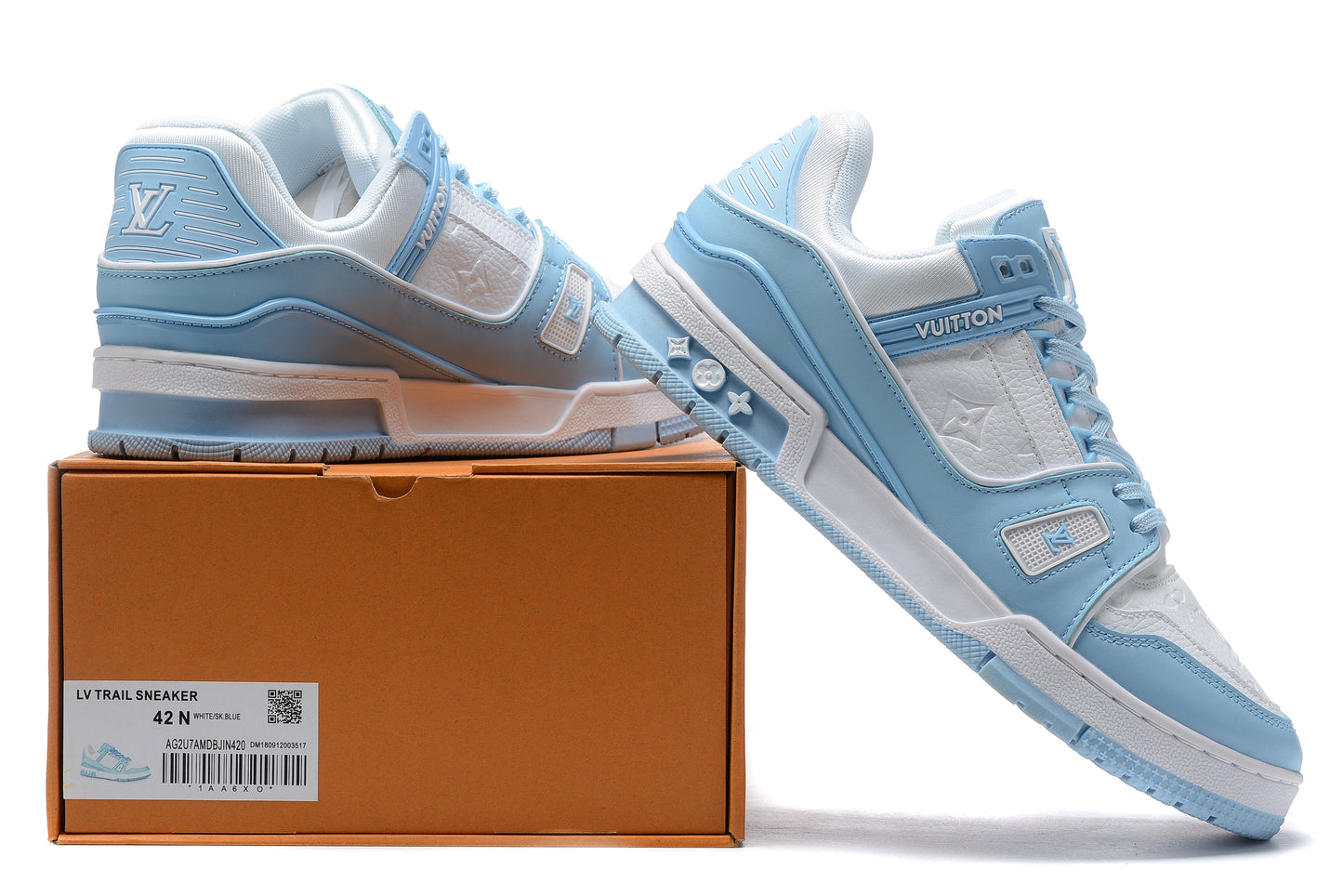 Louis Vuitton Trainer Sneaker Baby Blue