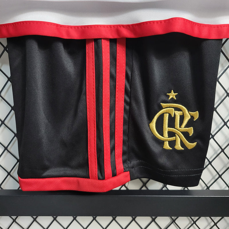 Conjunto flamengo away kids 23/24